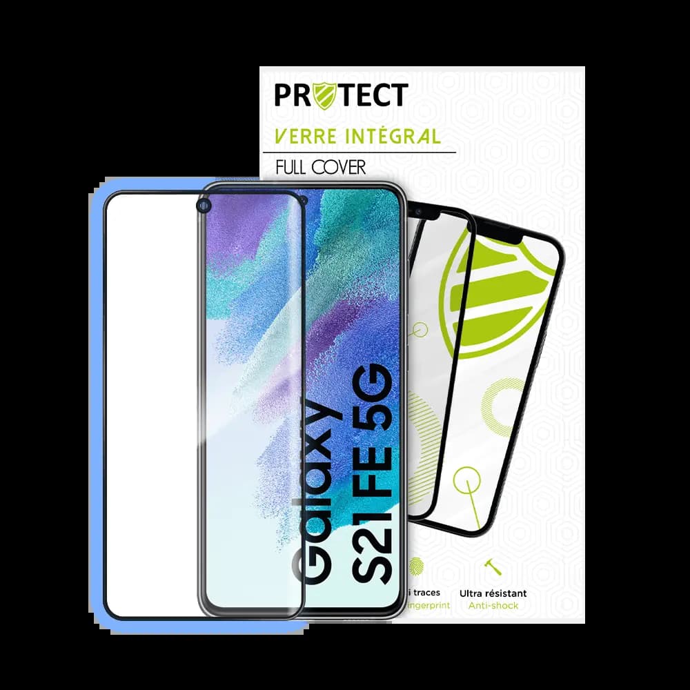 Verre trempé intégral 5D 9H – protection écran Samsung Galaxy S21 FE – PROTECT Noir - Vue 24