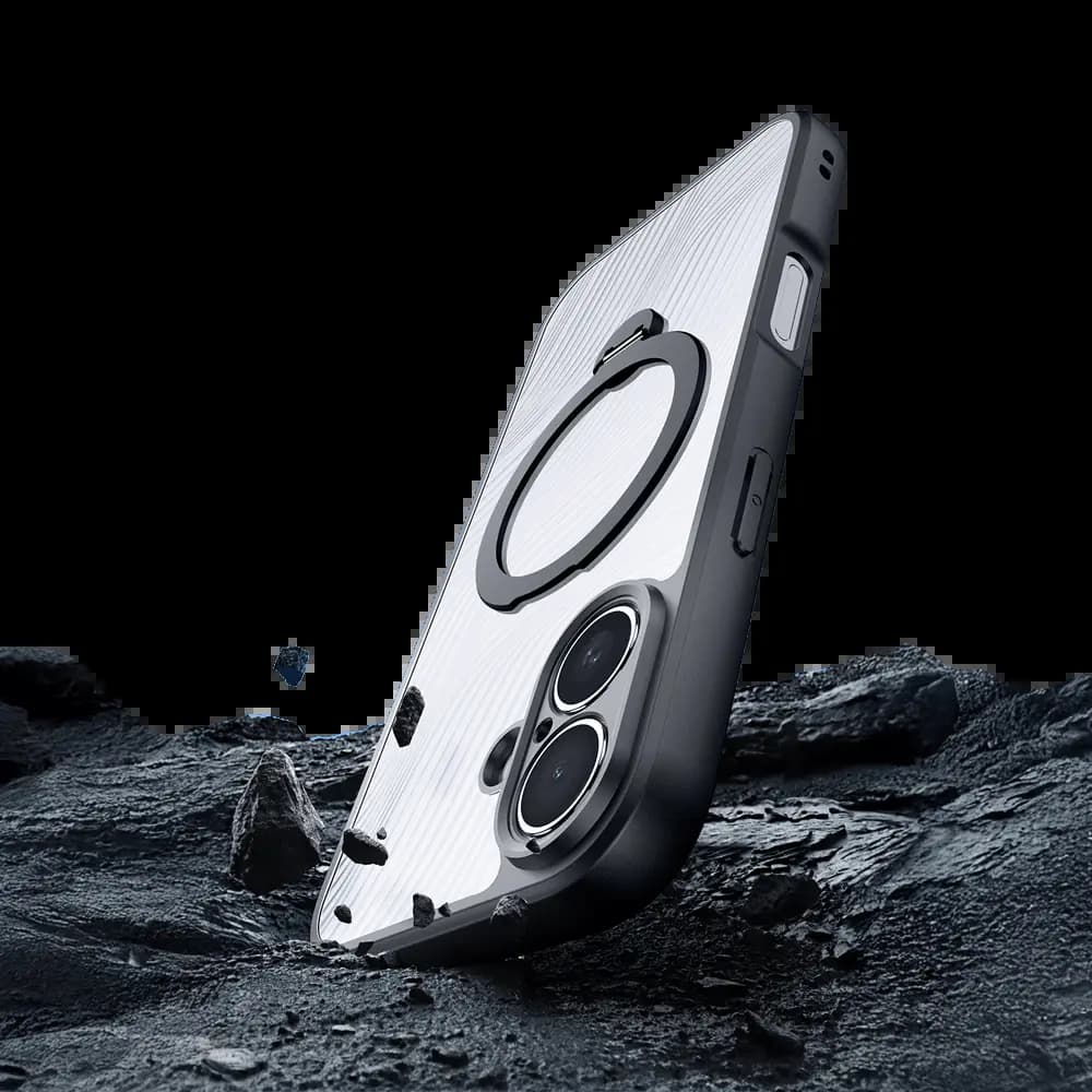 Coque MagSafe avec support – iPhone 17 – Dux Ducis Aimo Mag Noir - Vue 32