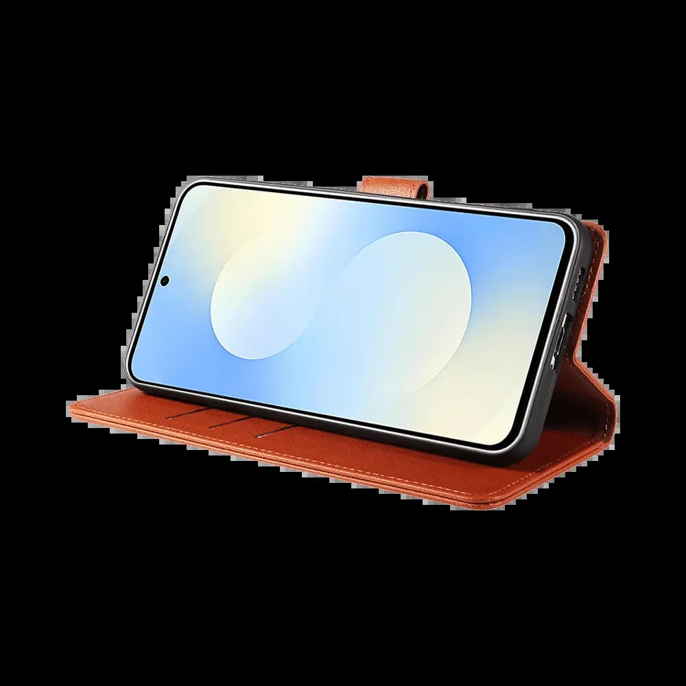 Housse folio anti-RFID Samsung Galaxy S26 – PROTECT IP011 Marron - Vue 17