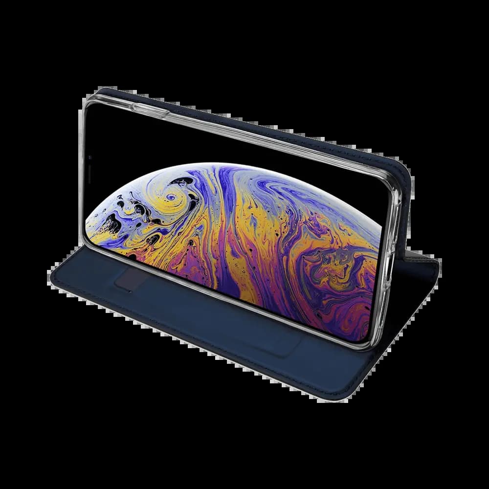 Housse folio iPhone 11 porte-carte – Dux Ducis Skin Pro Bleu - Vue 3