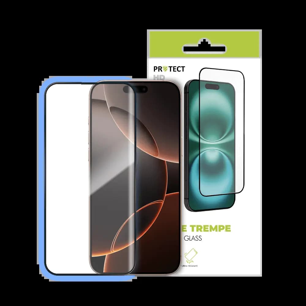 Verre trempé iPhone 16 Pro - protection écran 9H - PROTECT Transparent - Vue 24
