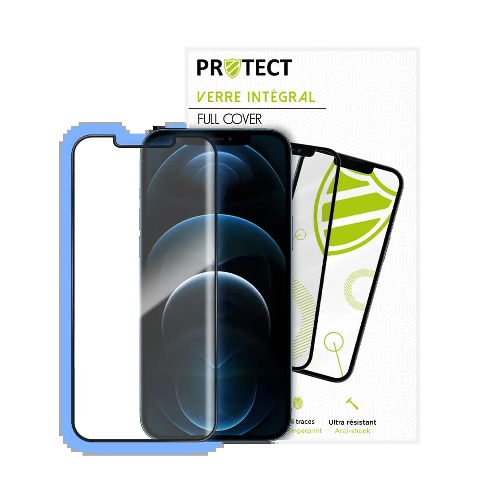 Verre trempé intégral 5D 9H – protection écran Apple iPhone 12 Pro Max – PROTECT Noir - Vue 24