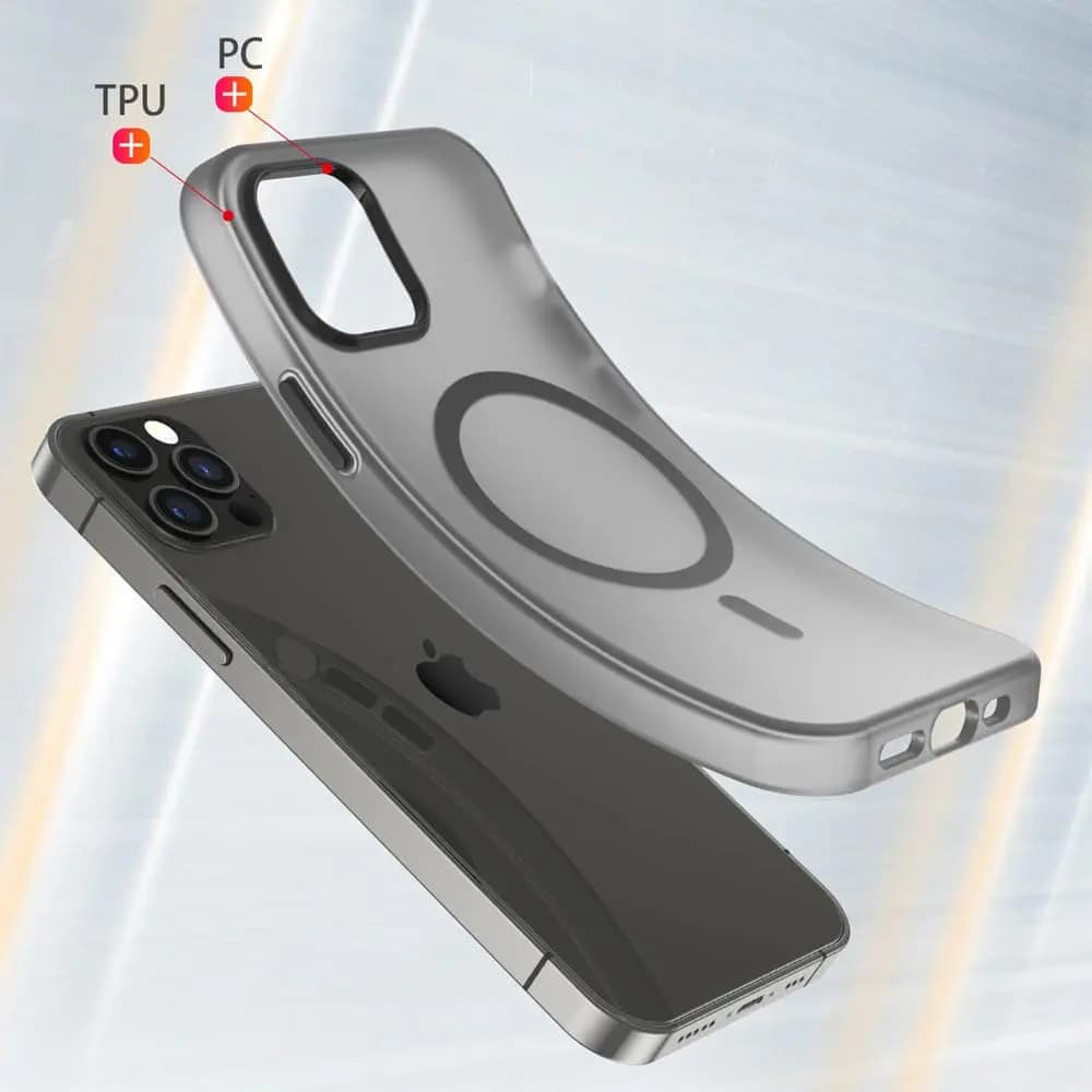 Coque MagSafe bi-matière – compatible iPhone 12 / 12 Pro – PROTECT MF-006 Noir - Vue 4