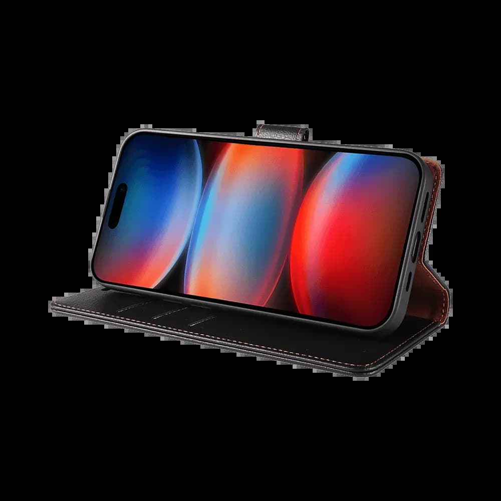 Housse folio anti-RFID iPhone 17 Pro Max – PROTECT IP011 Noir - Vue 17