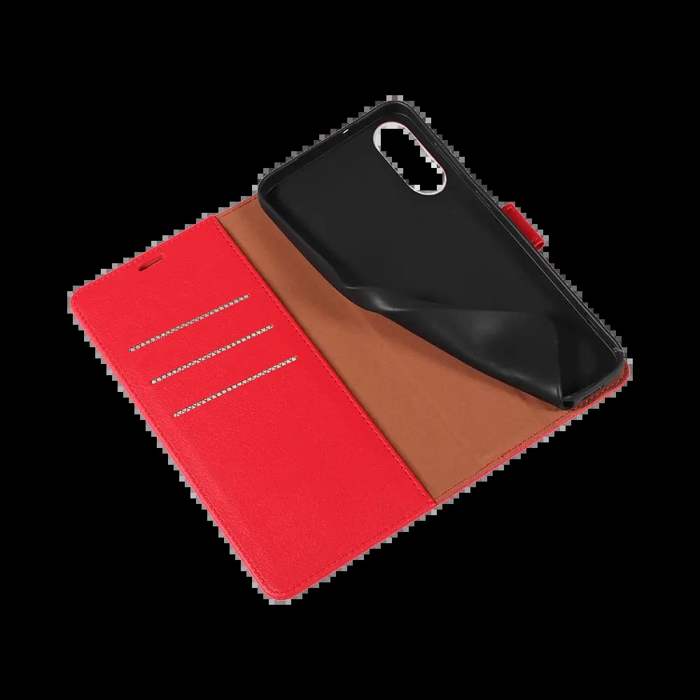 Housse folio anti-RFID Samsung Galaxy S25 Edge – PROTECT IP011 Rouge - Vue 13