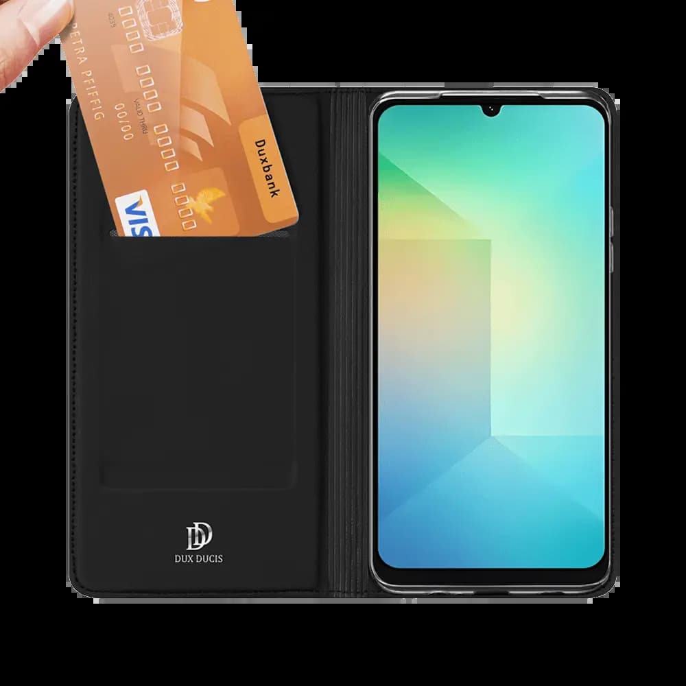 Housse folio Samsung Galaxy A07 porte-carte – Dux Ducis Skin Pro Bleu - Vue 18