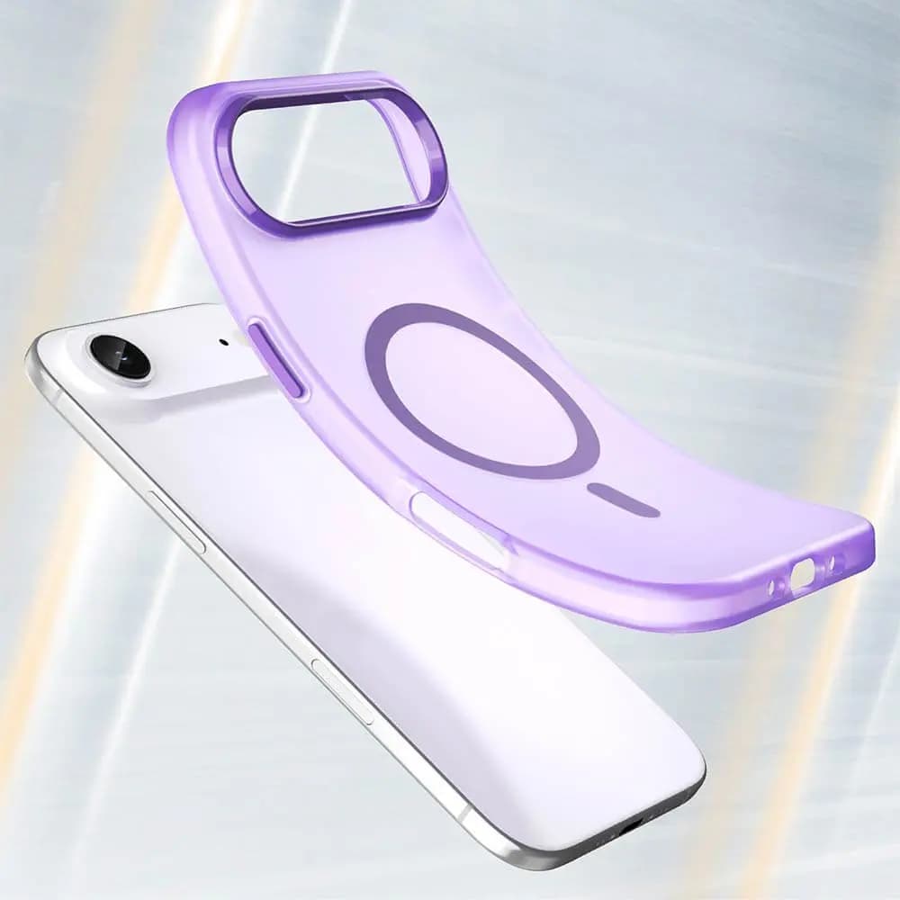 Coque MagSafe bi-matière – iPhone Air – PROTECT MF-006 Violet Foncé - Vue 5