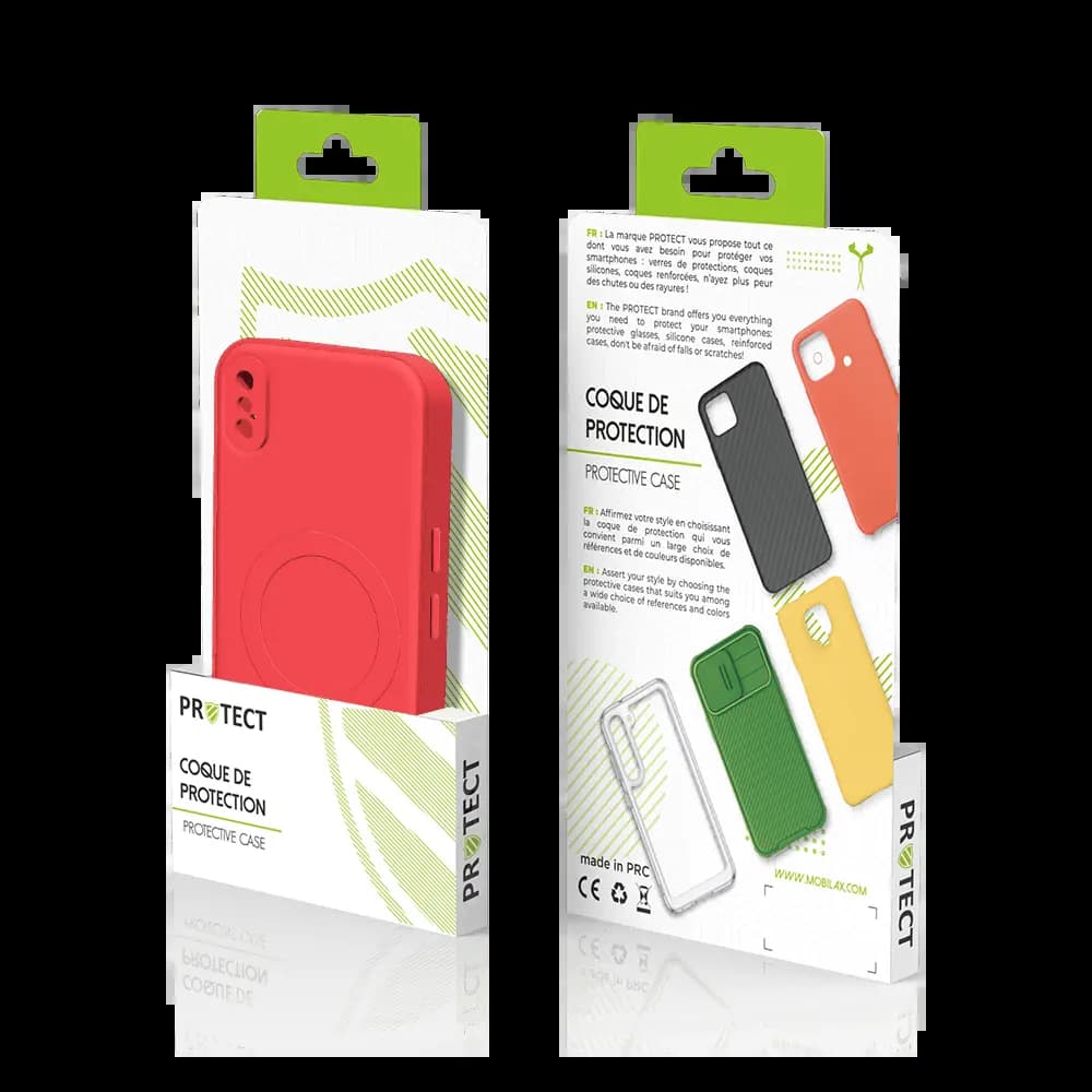 Coque de Protection PROTECT pour Apple iPhone X & iPhone XS MagSafe Rouge - Vue 24