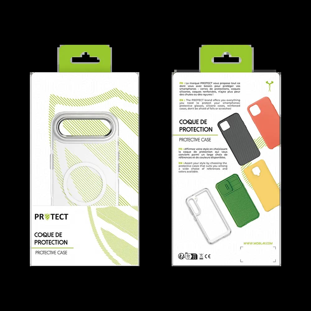 Coque MagSafe antichoc iPhone Air – PROTECT MS01 Blanc - Vue 12