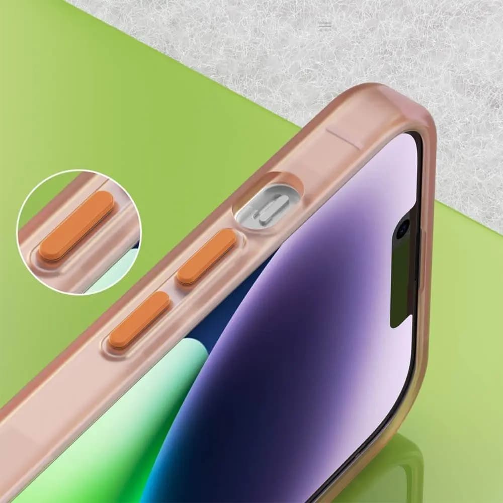 Coque MagSafe bi-matière –  iPhone 14 Plus – PROTECT  MF-006 Orange - Vue 7