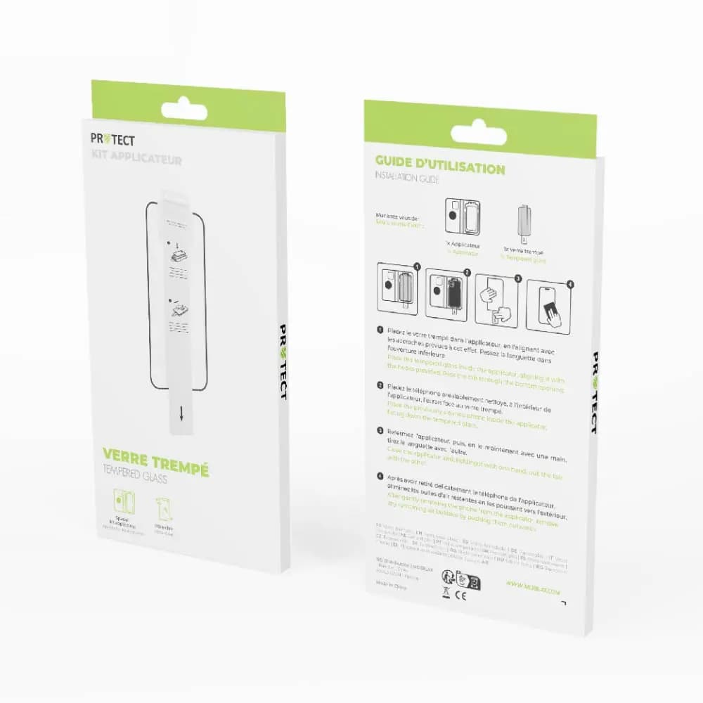 Verre trempé (x2) iPhone 16 Pro - applicateur installation facile - PROTECT - Vue 24