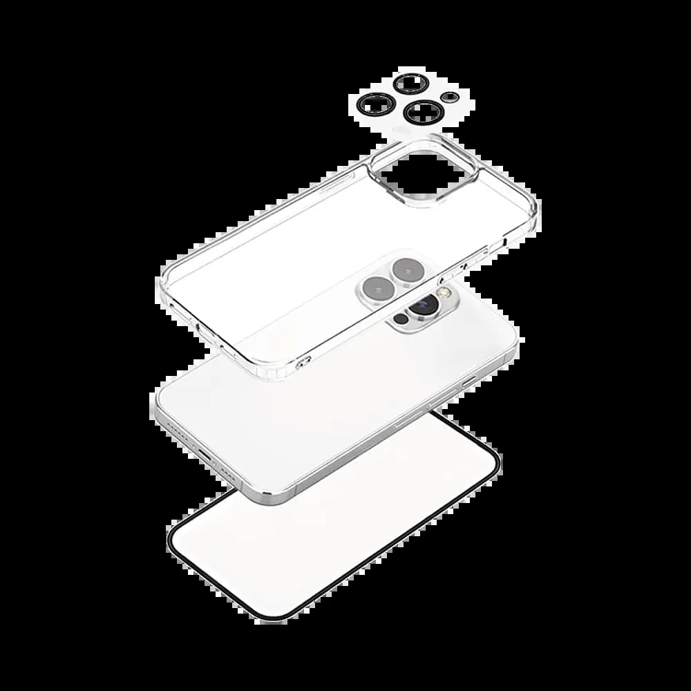 Pack de protection coque + protection lentille + verre trempé pour iPhone 17 - PROTECT Transparent - Vue 11