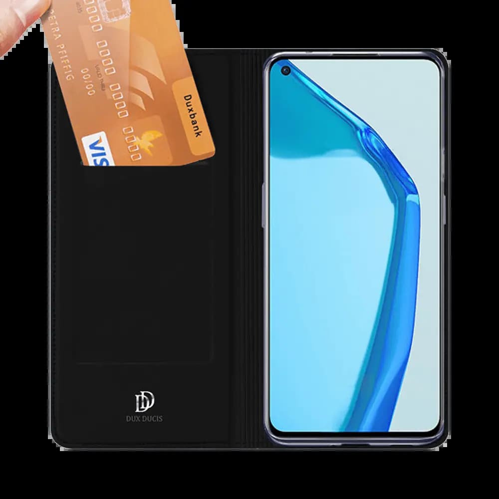 Housse folio OnePlus 9 porte-carte – Dux Ducis Skin Pro Noir - Vue 3