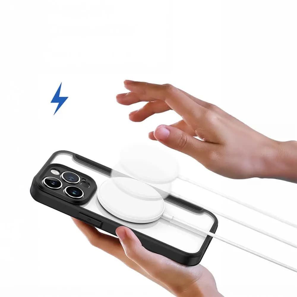 Housse folio MagSafe iPhone 14 Pro – Dux Ducis Skin X Pro Bleu - Vue 7