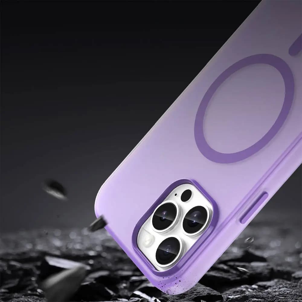 Coque MagSafe bi-matière – iPhone 13 Pro – PROTECT MF-006 Violet Foncé  - Vue 24
