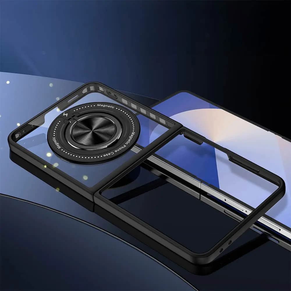 Coque de Protection Magnétique avec Bague 360° Z-FL3 Samsung Galaxy Z Flip 7 5G Noir - Vue 5