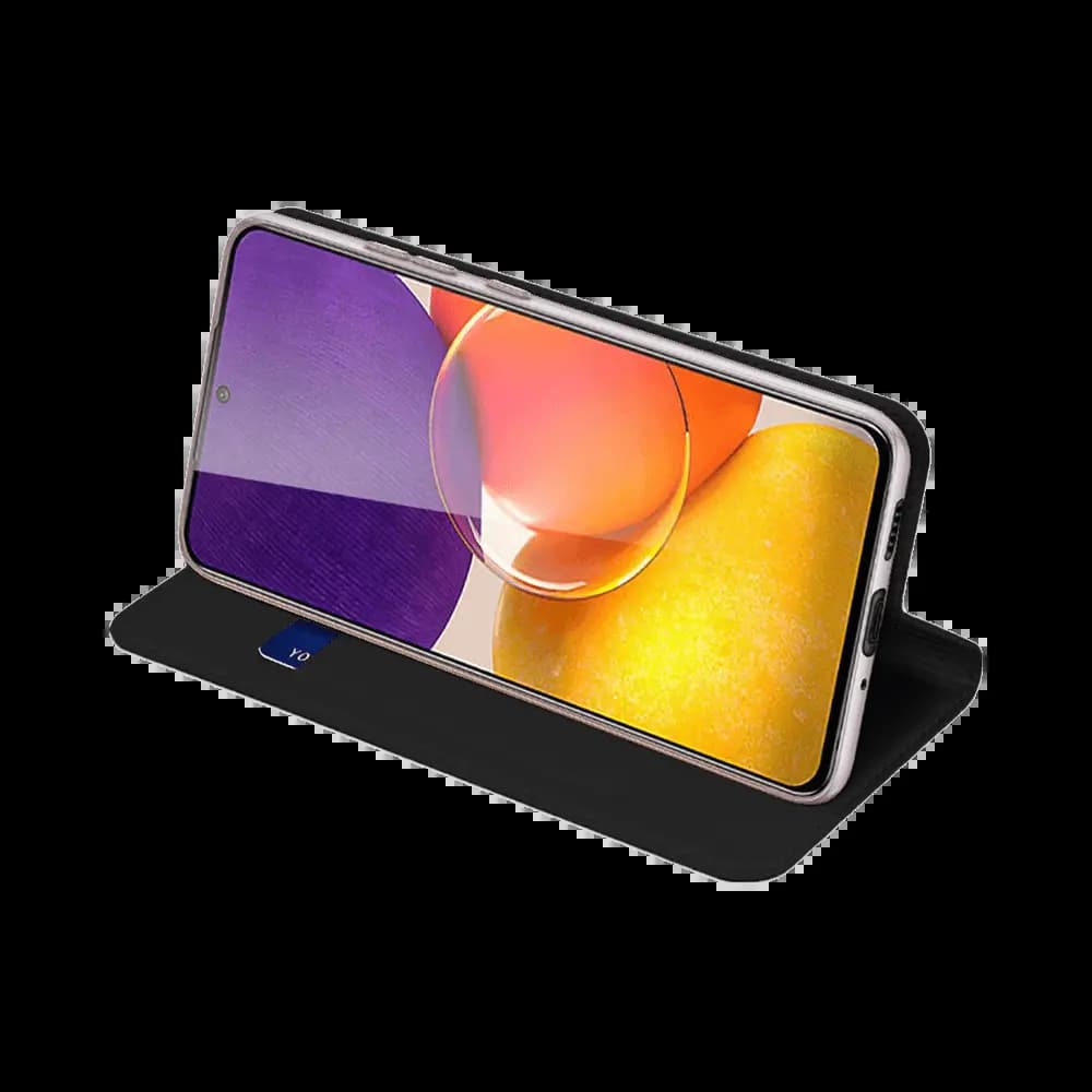 Housse folio Samsung Galaxy A82 5G porte-carte – Dux Ducis Skin Pro Noir - Vue 5