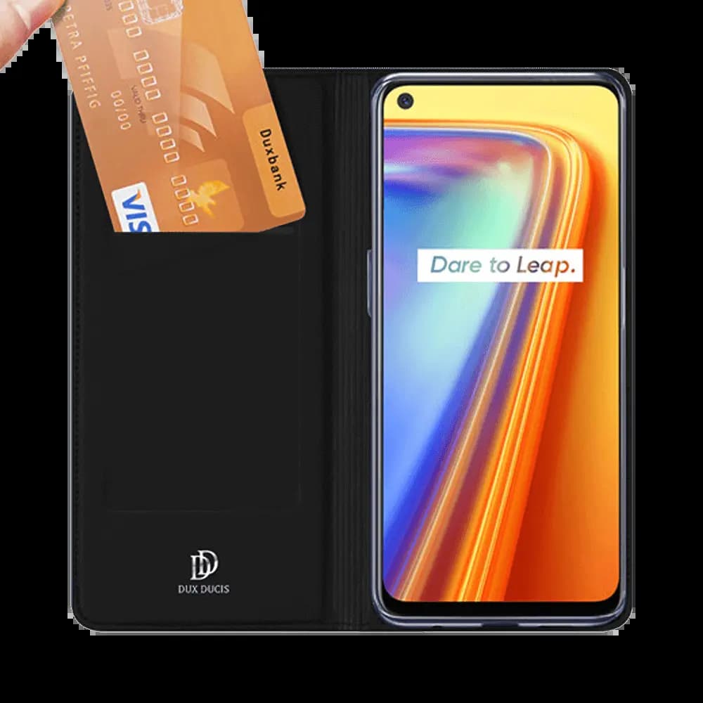 Housse folio Realme 7 porte-carte – Dux Ducis Skin Pro Noir - Vue 3