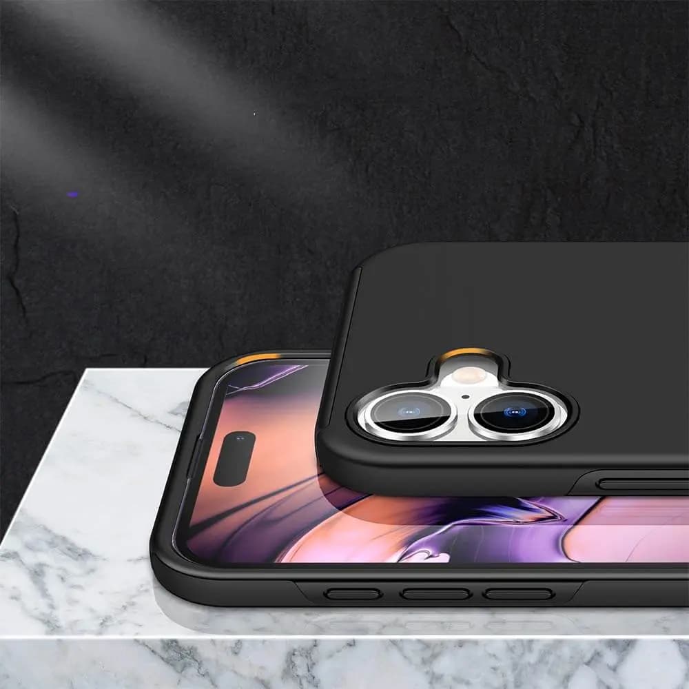 Coque de protection iPhone 16 avec anneau rotatif – PROTECT IE013 Noir - Vue 24