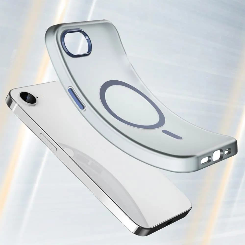 Coque MagSafe iPhone 16e / iPhone 17e bi-matière – PROTECT MF-006 Bleu Marine - Vue 4
