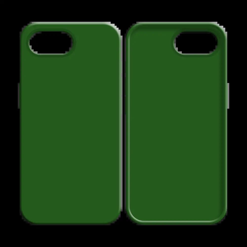 Coque silicone iPhone 16e / iPhone 17e - Vert Foncé - Vue 8
