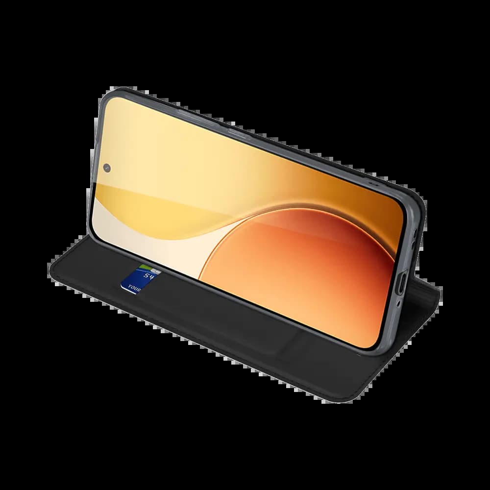 Housse folio OPPO Reno14 5G porte-carte – Dux Ducis Skin Pro Noir - Vue 24