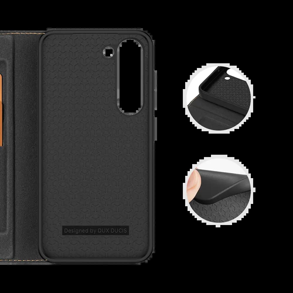 Housse folio avec porte-cartes + support Samsung Galaxy S23+ 5G – Dux Ducis Skin X2 Noir - Vue 16