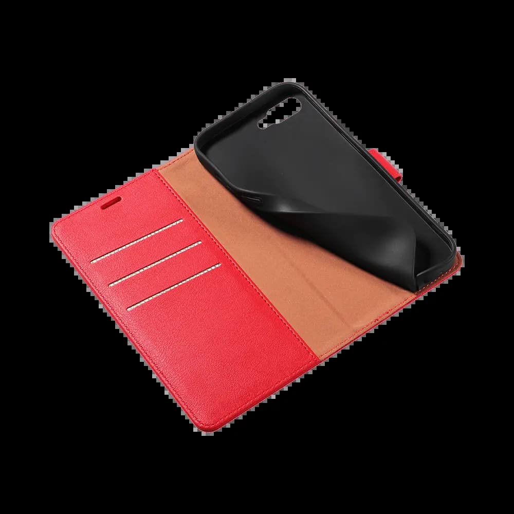 Housse folio anti-RFID iPhone 7 Plus / 8 Plus – PROTECT IP011 Rouge - Vue 10