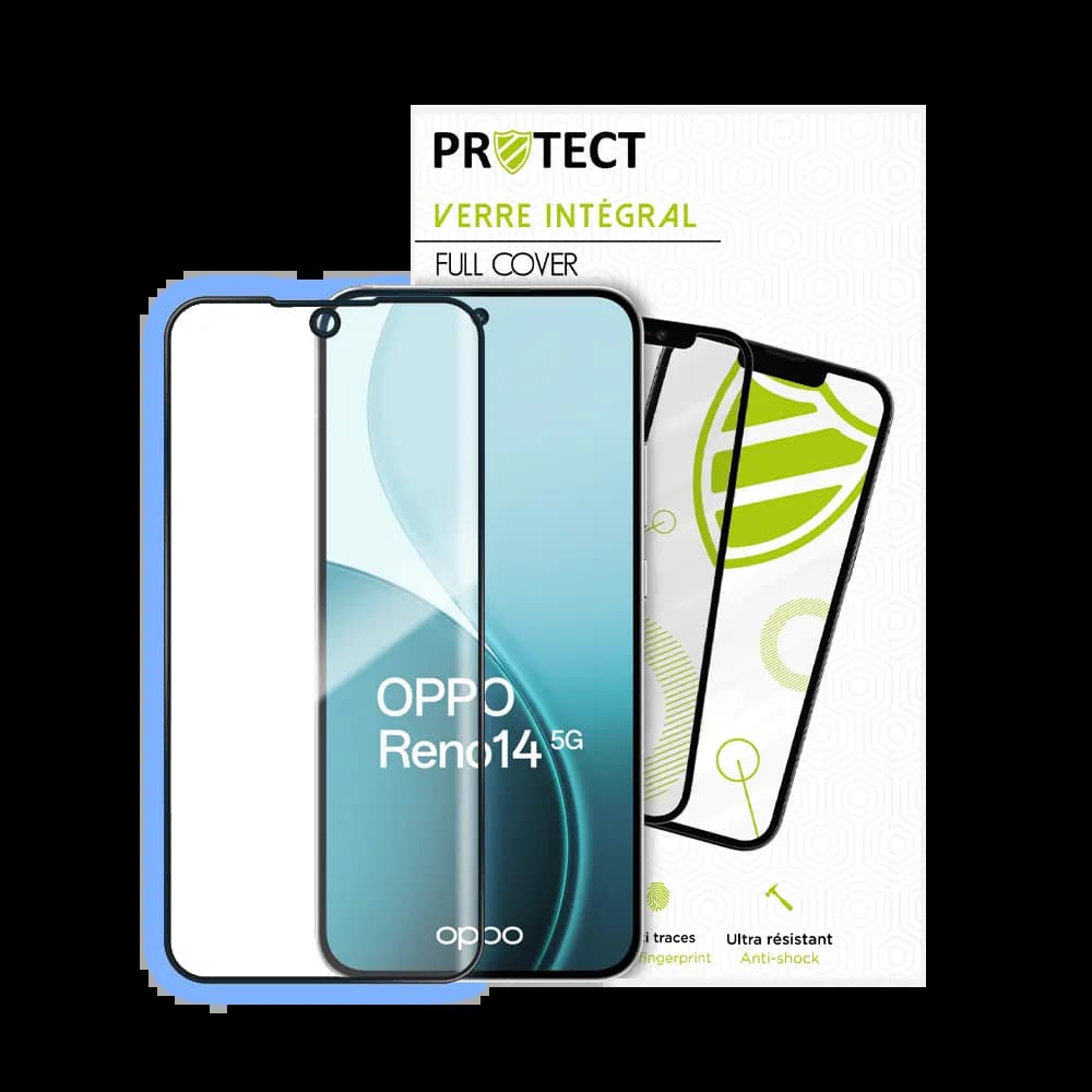 Verre trempé intégral OPPO Reno14 5G – protection écran 9H – PROTECT Noir - Vue 24
