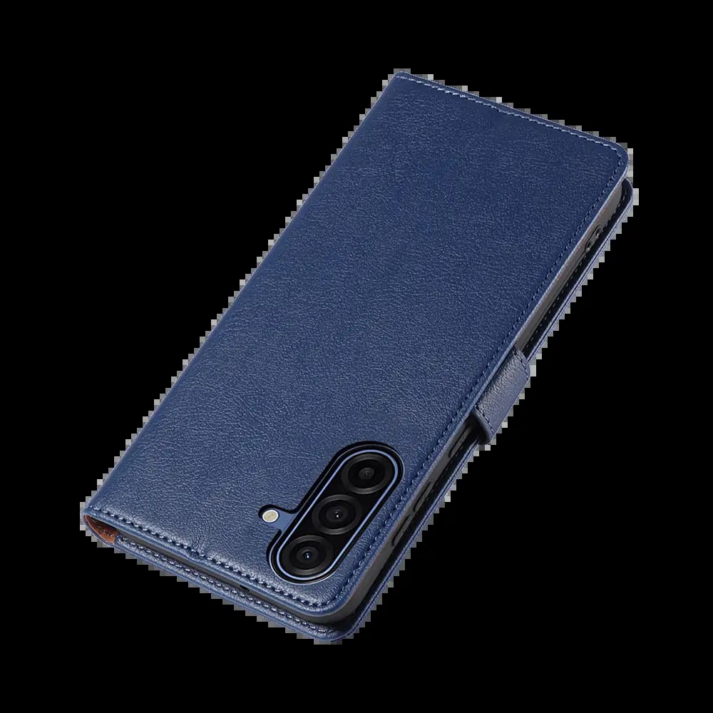 Housse folio anti-RFID Samsung Galaxy A17 5G – PROTECT IP011 Bleu Marine - Vue 48