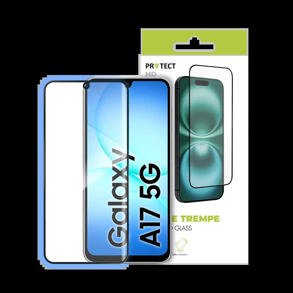 Verre trempé Samsung Galaxy A17 5G - protection écran 9H - PROTECT Transparent - Vue 24