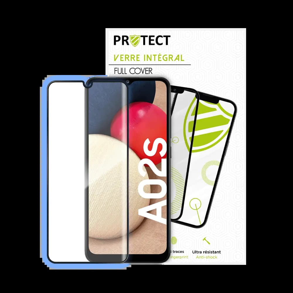 Verre trempé intégral 5D 9H – protection écran Samsung Galaxy A02s – PROTECT Noir - Vue 24
