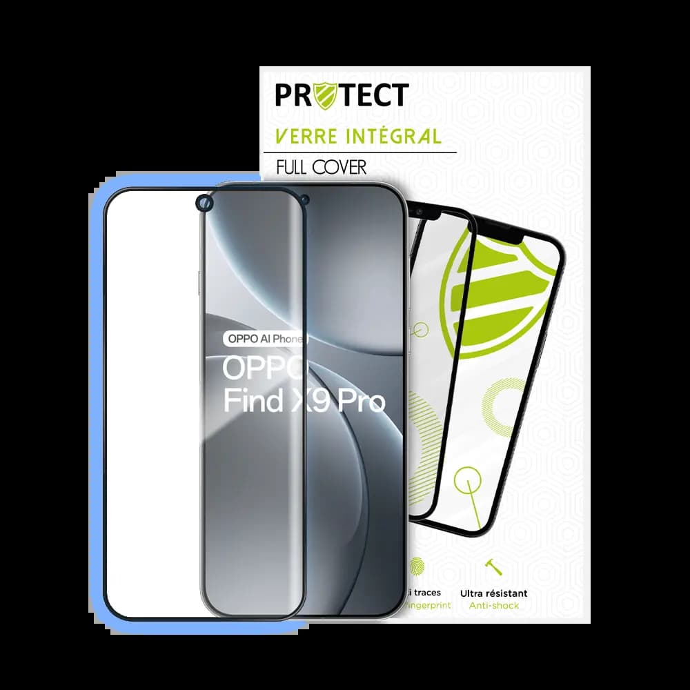 Verre trempé intégral OPPO Find X9 Pro – protection écran 9H – PROTECT Noir - Vue 24