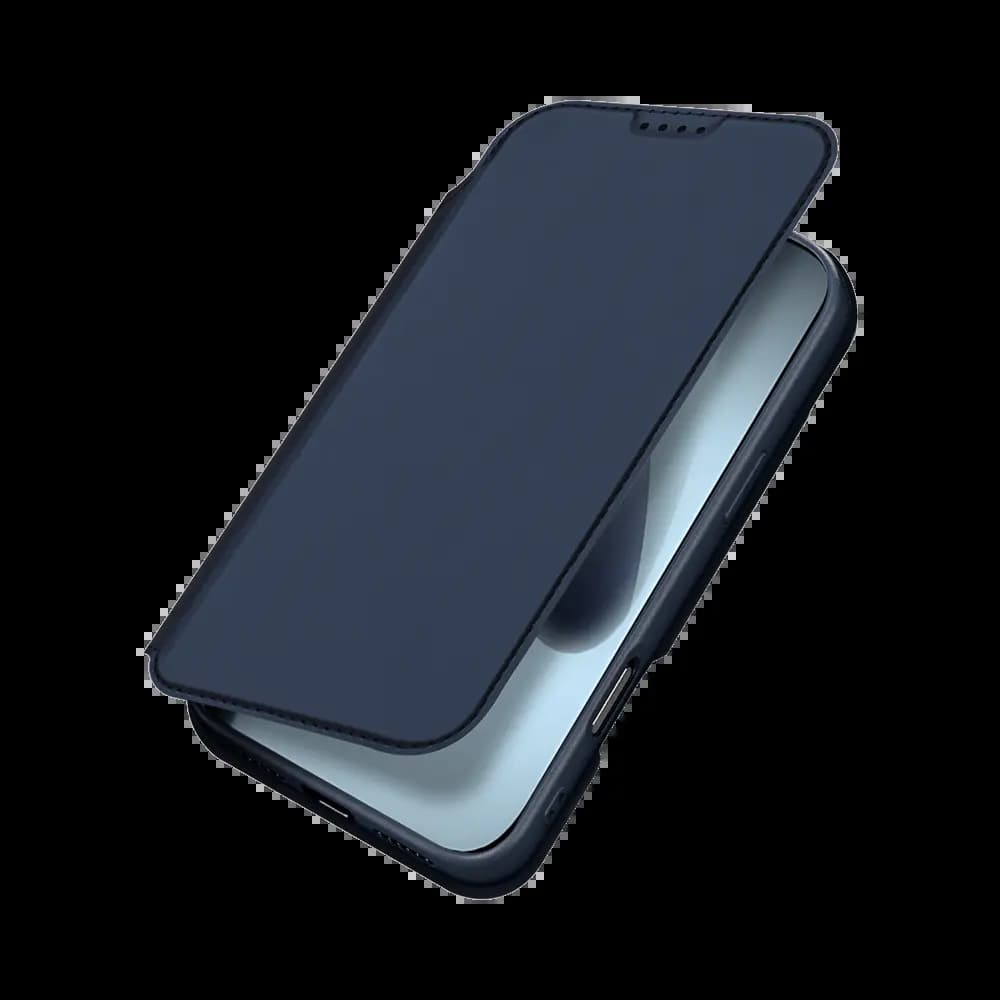 Housse folio iPhone 17 Pro Max porte-carte – Dux Ducis Skin Pro Bleu - Vue 5
