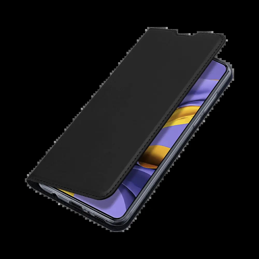 Housse folio Samsung Galaxy A51 porte-carte – Dux Ducis Skin Pro Noir - Vue 5