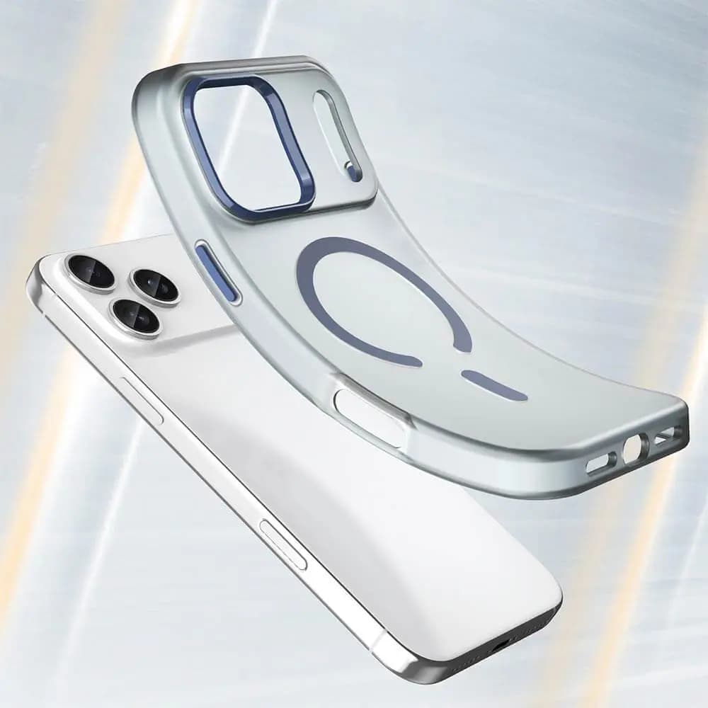 Coque MagSafe bi-matière –  iPhone 17 Pro – PROTECT MF-006 Bleu Marine  - Vue 5