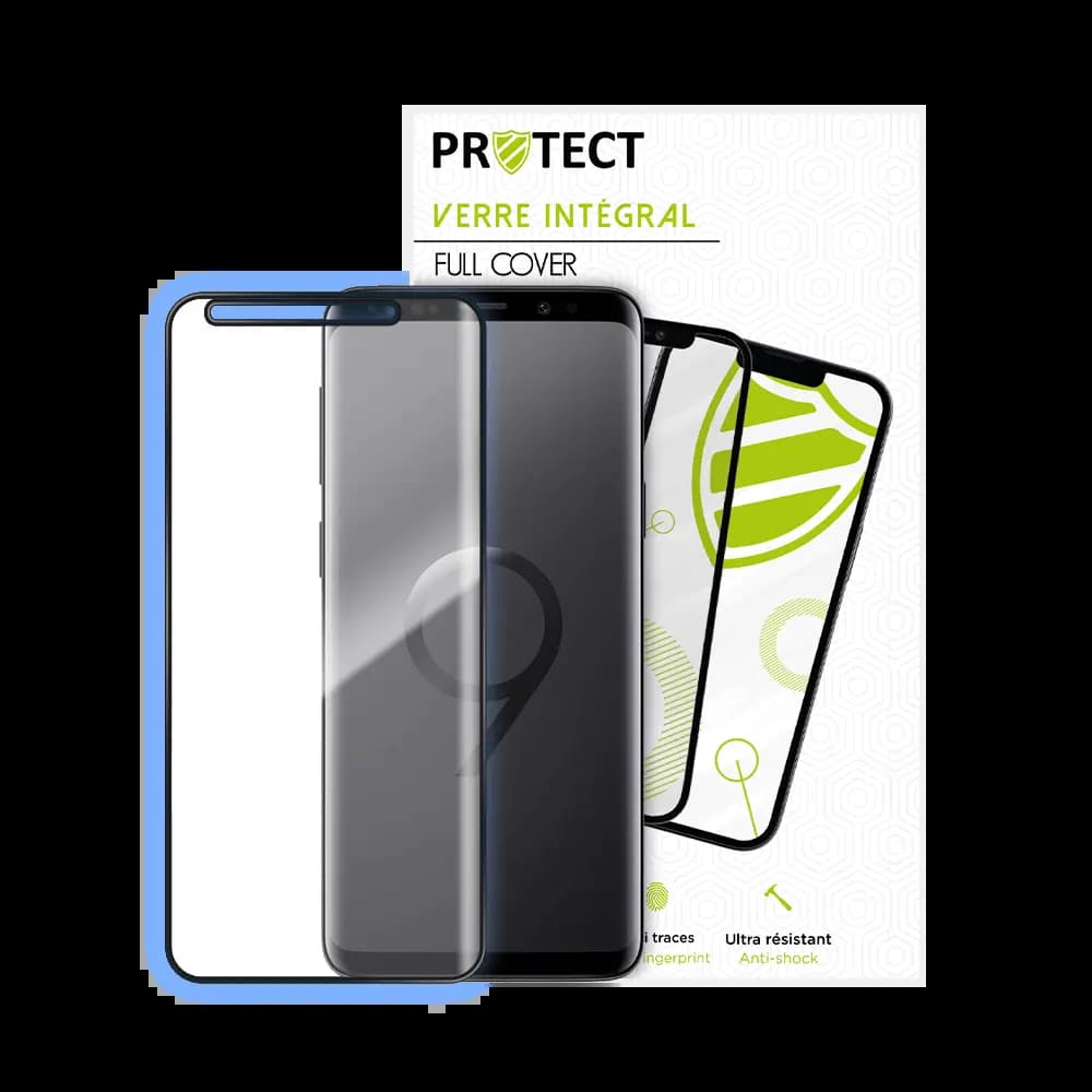 Verre trempé intégral Samsung Galaxy S9 protection écran 9H – PROTECT Noir - Vue 24