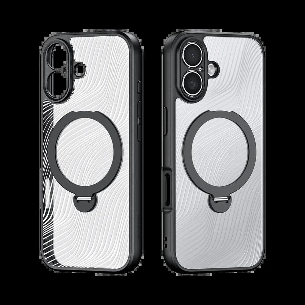 Coque MagSafe avec support – iPhone 17 – Dux Ducis Aimo Mag Noir - Vue 5