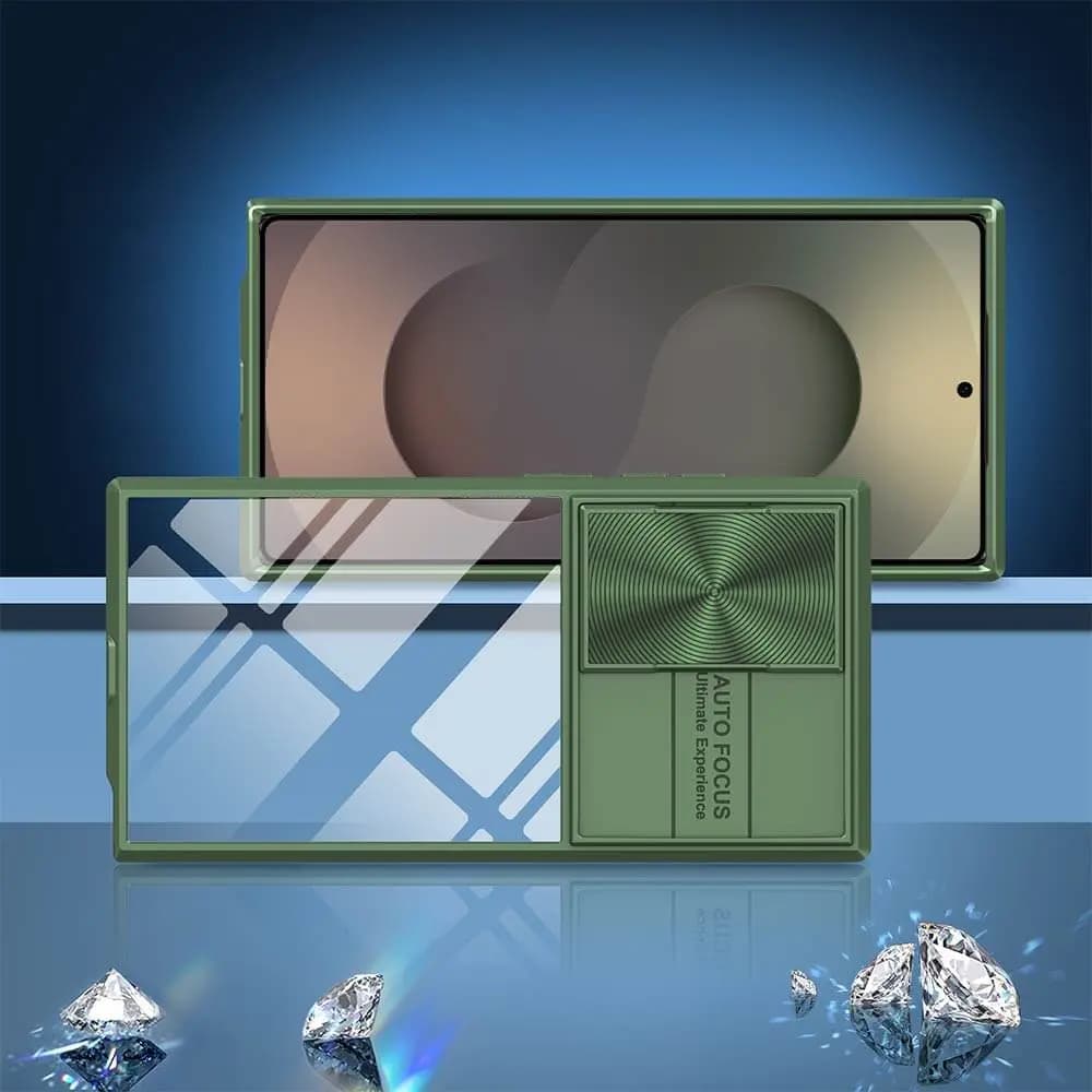 Coque avec cache caméra – Samsung Galaxy S25 Ultra – PROTECT IE027 Vert Foncé - Vue 4