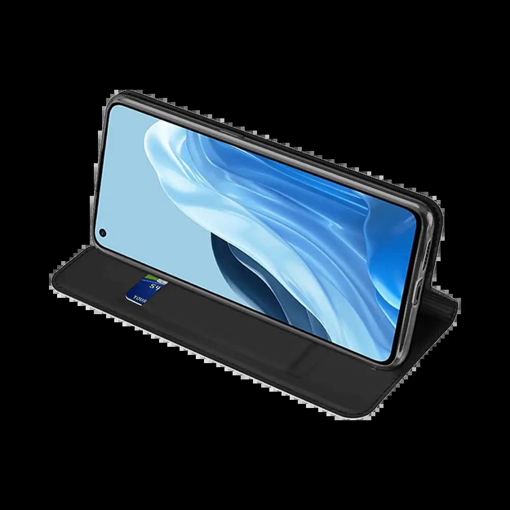 Housse folio OPPO Reno7 Pro 5G porte-carte – Dux Ducis Skin Pro Bleu - Vue 16