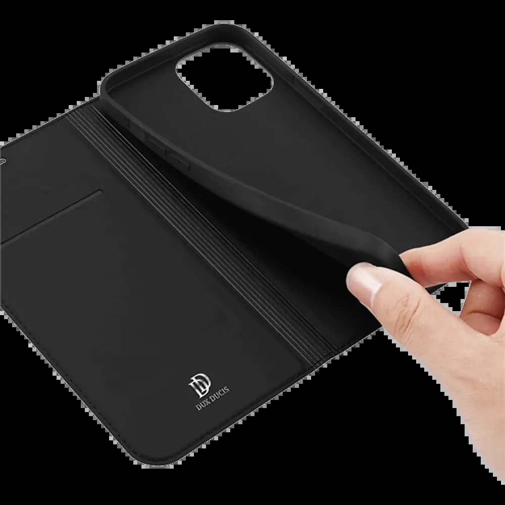 Housse folio iPhone 12 / 12 Pro porte-carte – Dux Ducis Skin Pro Noir - Vue 20