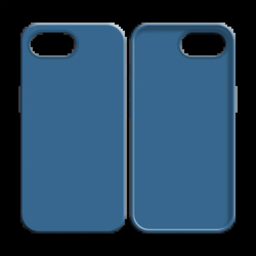 Coque silicone iPhone 16e / iPhone 17e - Bleu Marine - Vue 8