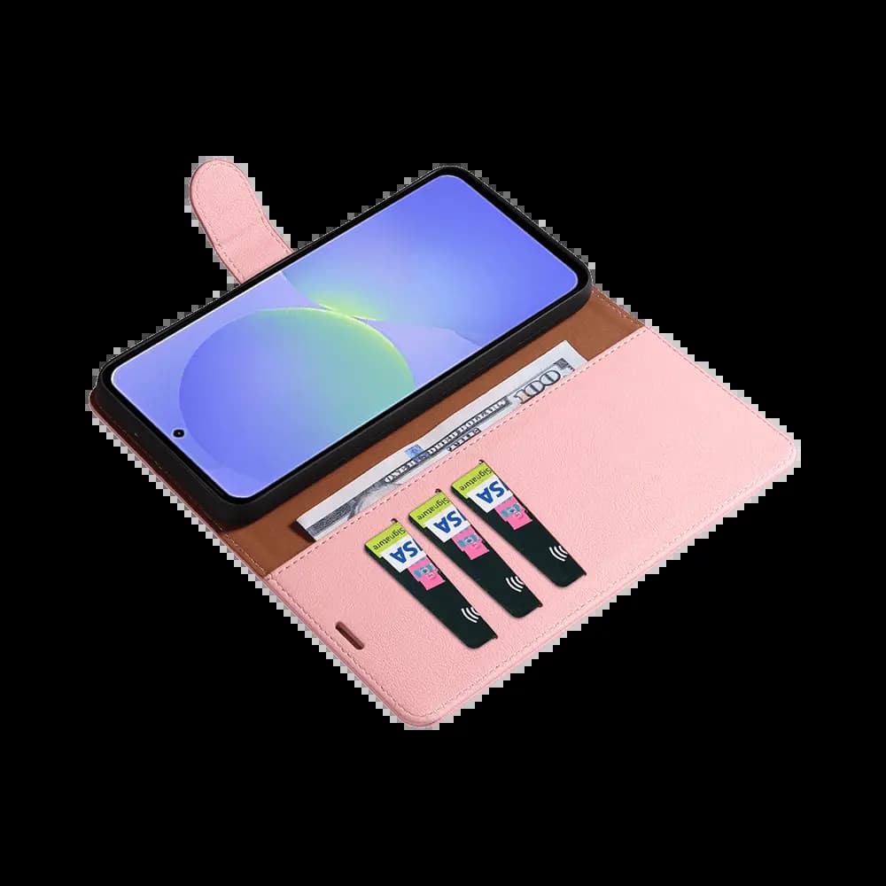 Housse folio anti-RFID Samsung Galaxy A37 5G – PROTECT IP011 Rose - Vue 9