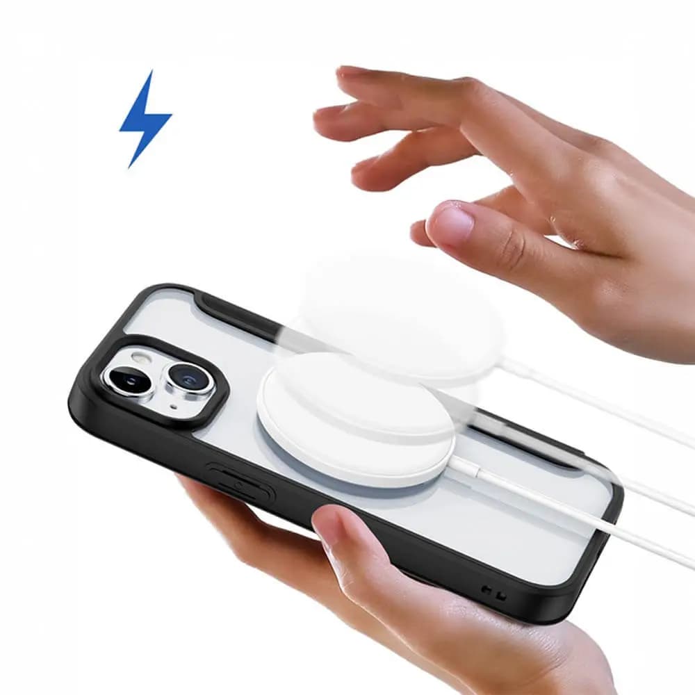 Housse folio MagSafe iPhone 15 Pro Max – Dux Ducis Skin X Pro Violet - Vue 7