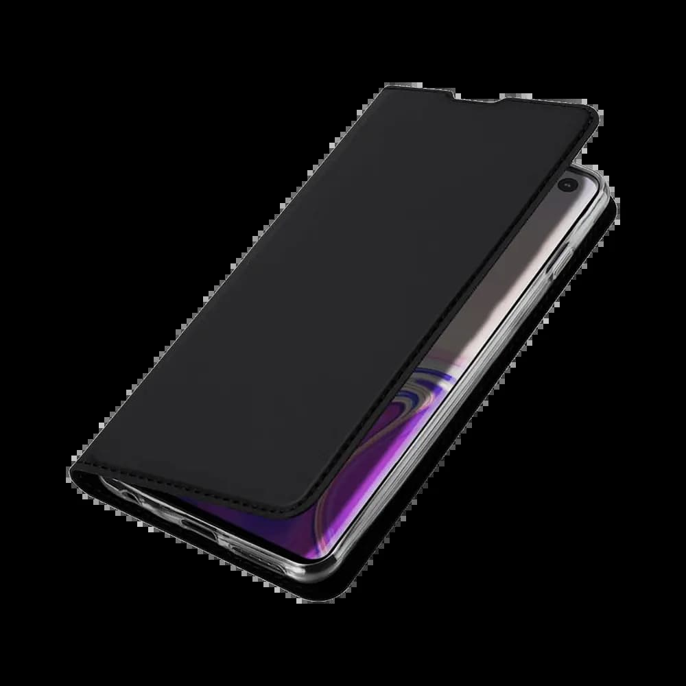 Housse folio Samsung Galaxy S10+ porte-carte – Dux Ducis Skin Pro Noir - Vue 5