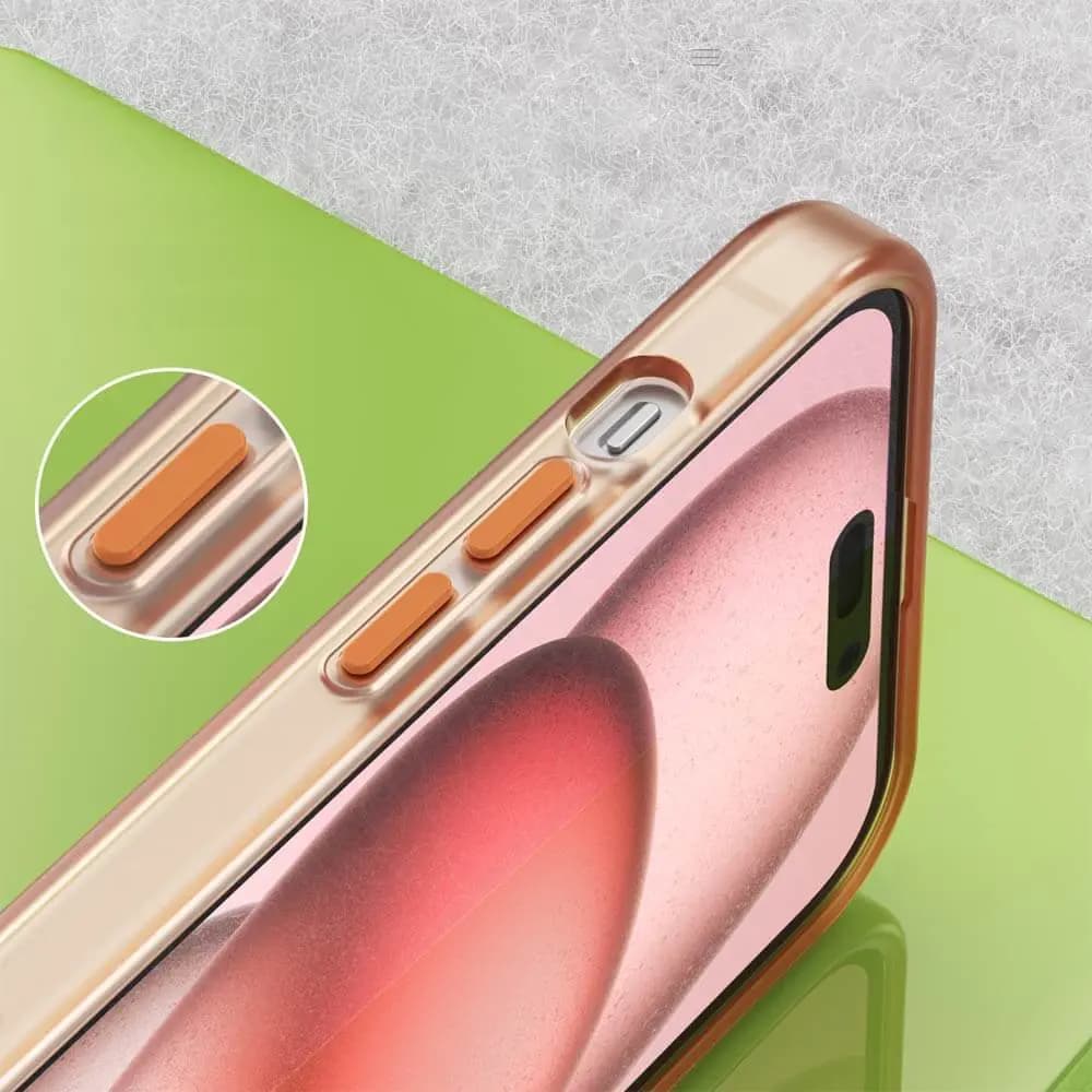 Coque MagSafe bi-matière – iPhone 15 – PROTECT MF-006 Orange - Vue 7