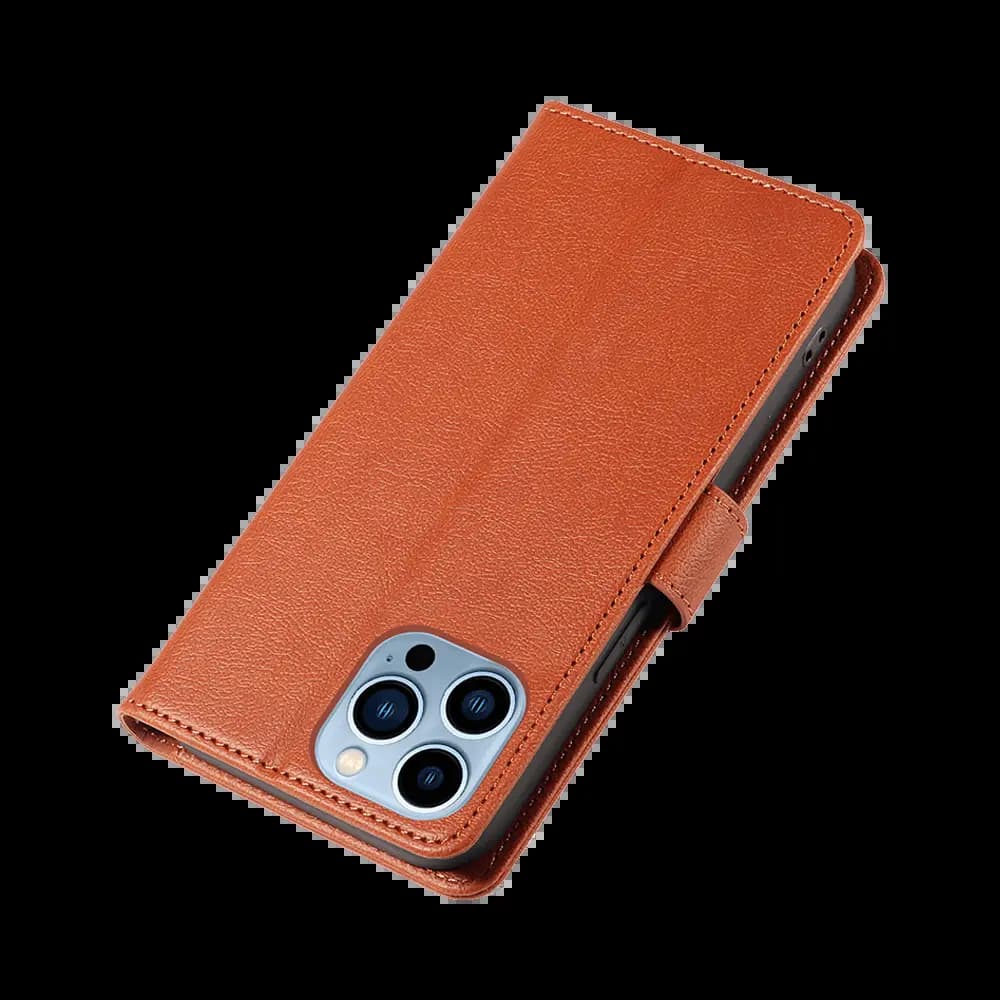 Housse folio anti-RFID iPhone 11 Pro Max – PROTECT IP011 Marron - Vue 36