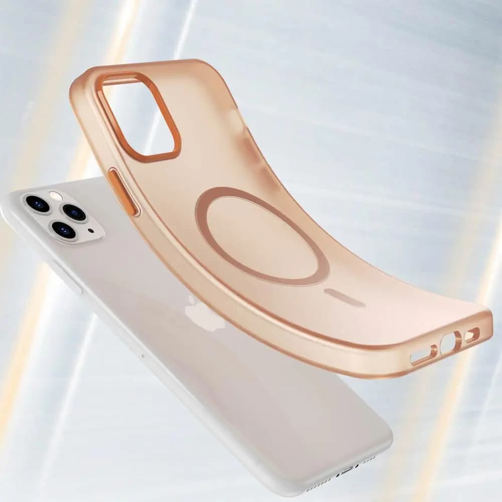 Coque MagSafe bi-matière – iPhone 11 Pro Max – PROTECT MF-006 Orange - Vue 4