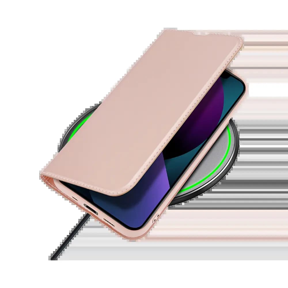 Housse folio Google iPhone 13 mini porte-carte – Dux Ducis Skin Pro Noir - Vue 16