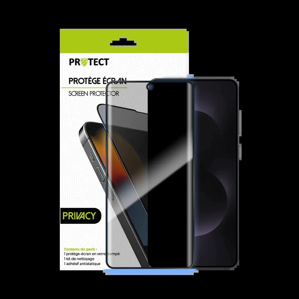 Verre trempé anti-espions 9H – Samsung Galaxy S25 Edge – PROTECT Transparent - Vue 20